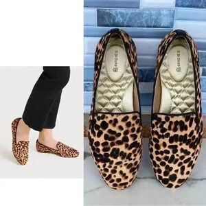 Birdies The Starling Cheetah Calf Hair size 7